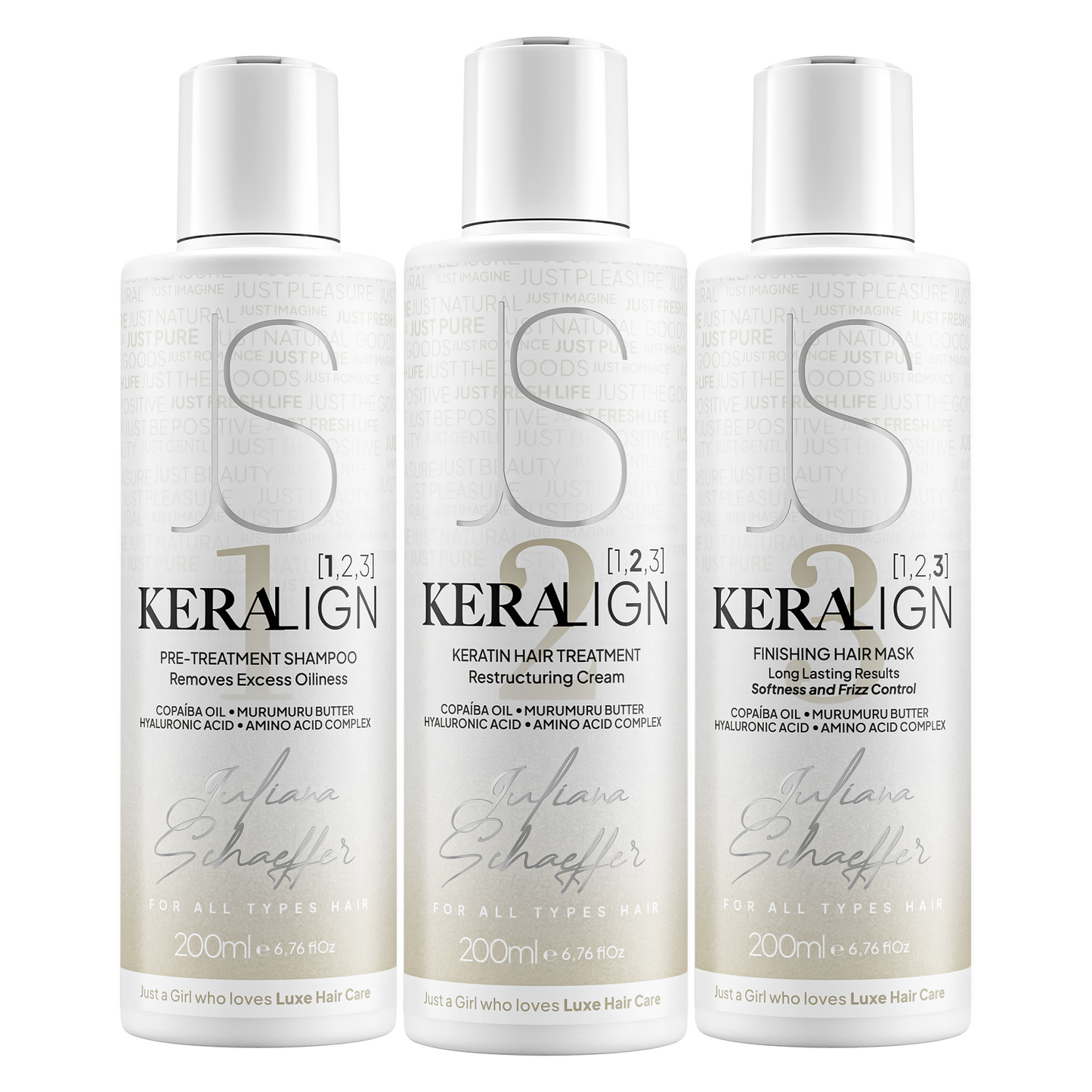 JS 3-Step Keralign Treatment (Set of 3 - 200ml/each)