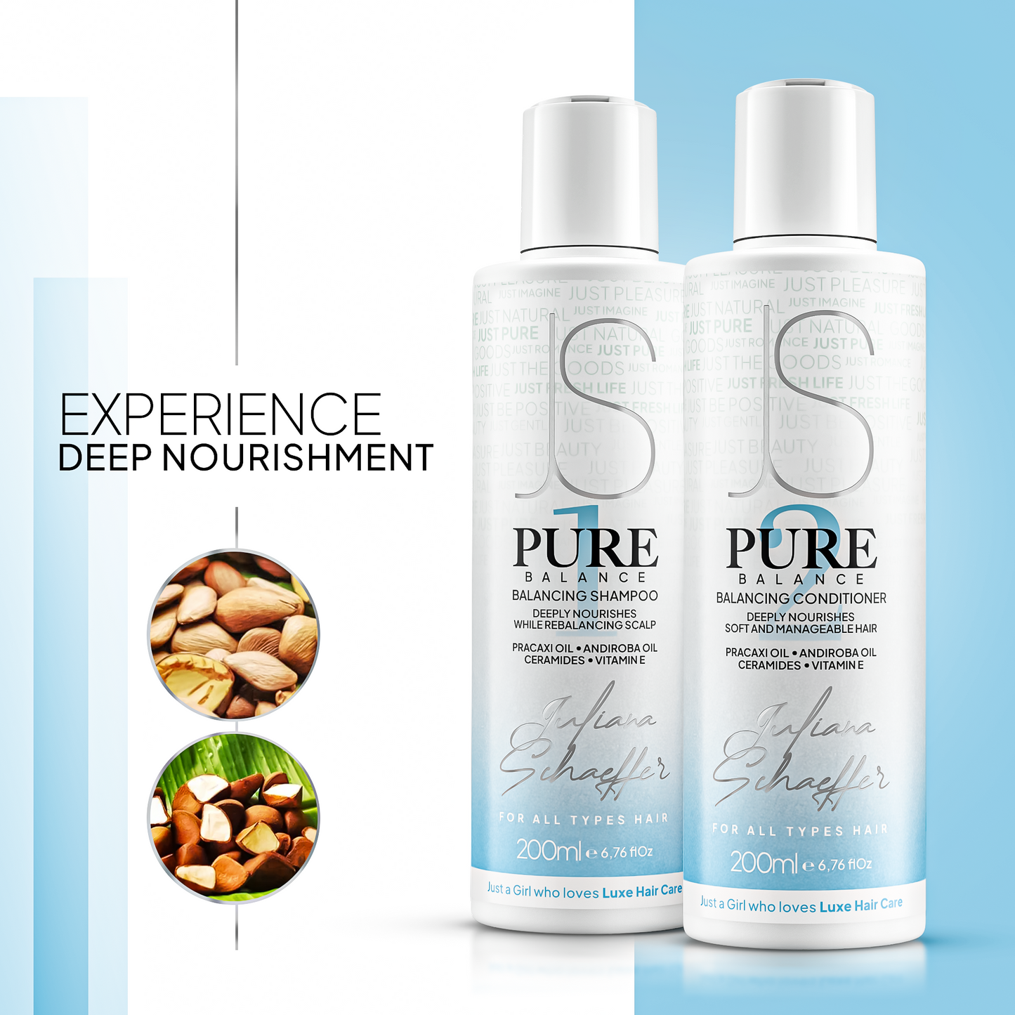 Kit JS Pure Balance - Shampoo & Conditioner 200ml/each